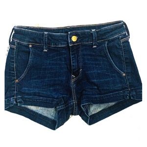 H&M dark blue denim shorts